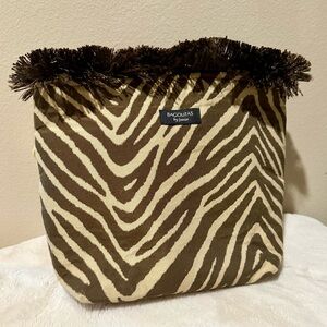 Brown Zebra Print Bag by Bagolitas